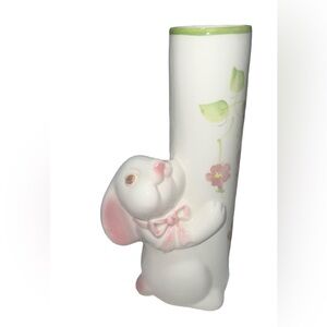 Charming White Ceramic Bunny Figurine